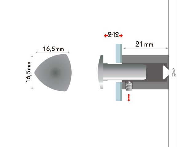 Fisso Three Venetian Brass