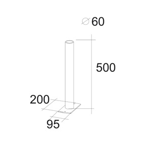signcode eXtern floor Aufschraubhuelse