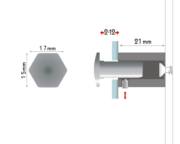 Fisso Six Venetian Brass