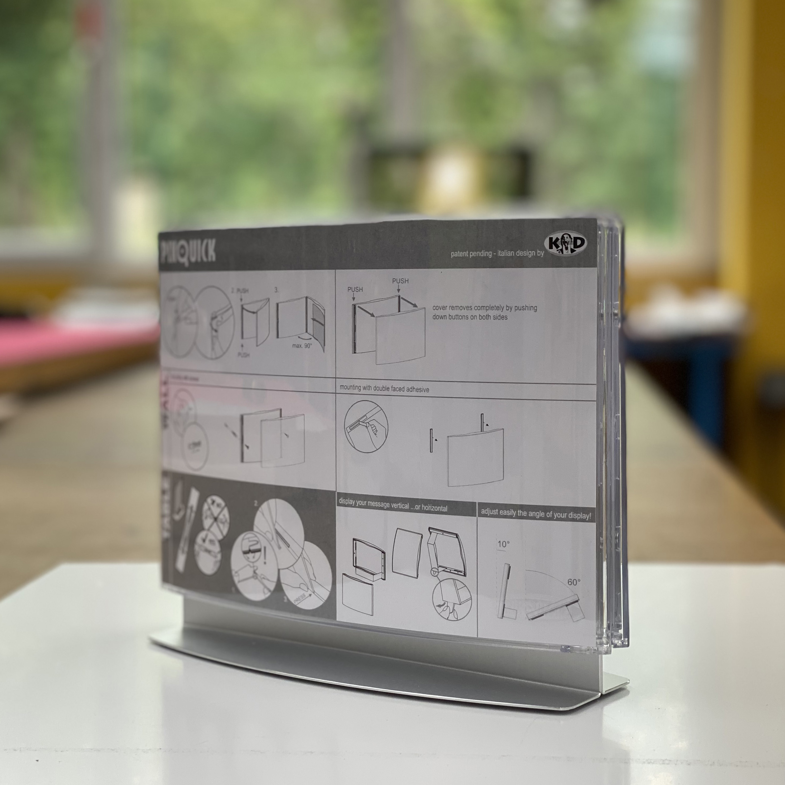 Pixquick Frame Design Inforahmen und Türschild Pixquick | rahmenlose Optik | UV ...