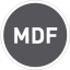 MDF: mitteldichte Faserplatte