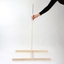 wood stand double