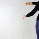 wood stand double