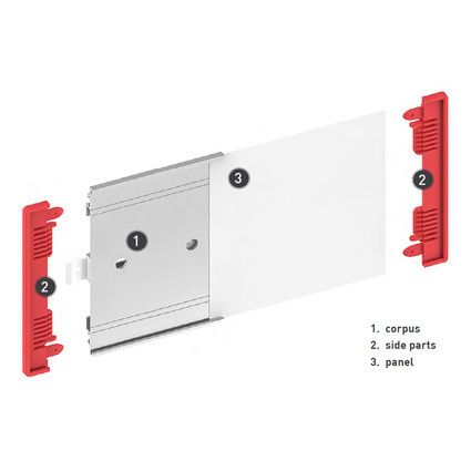 signcode ceiling & flag corpus, 148mm (h)